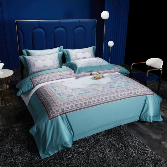 Aciano Silky Egyptian Cotton Ocean Inspired Printed Duvet Cover Set - RoseStraya.com