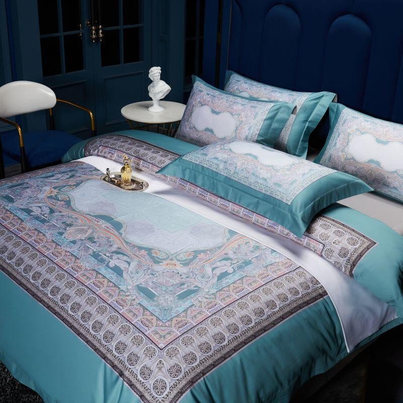 Aciano Silky Egyptian Cotton Ocean Inspired Printed Duvet Cover Set - RoseStraya.com