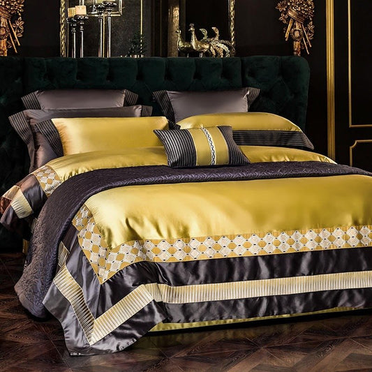 Alora Embroidery Egyptian Cotton Duvet Cover Set - RoseStraya.com