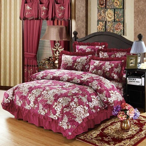 Amaryllis Cotton Soft Duvet Cover Set - RoseStraya.com