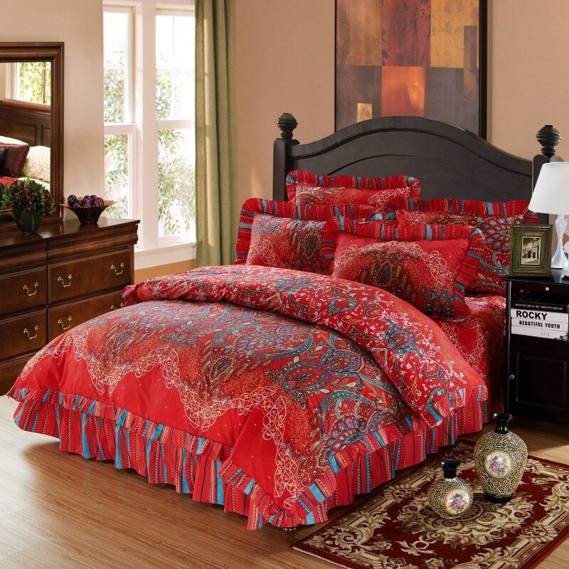 Amaryllis Cotton Soft Duvet Cover Set - RoseStraya.com
