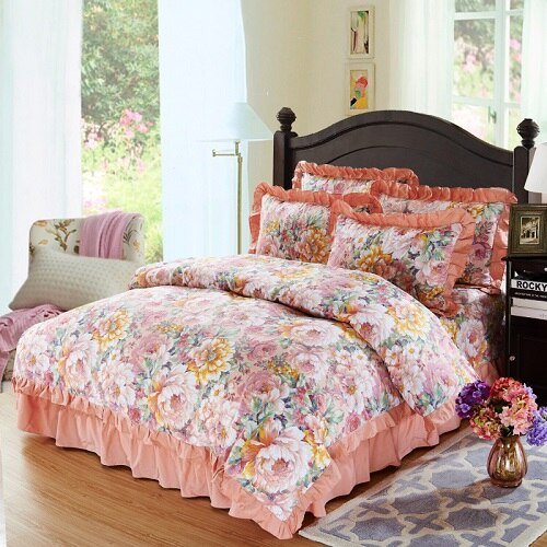 Amaryllis Cotton Soft Duvet Cover Set - RoseStraya.com