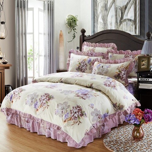 Amaryllis Cotton Soft Duvet Cover Set - RoseStraya.com