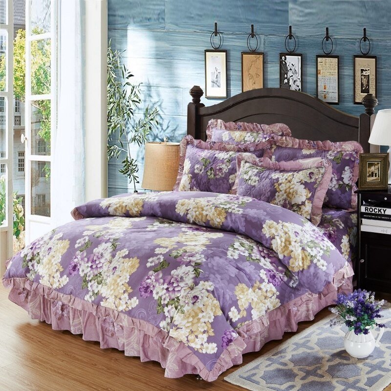 Amaryllis Cotton Soft Duvet Cover Set - RoseStraya.com