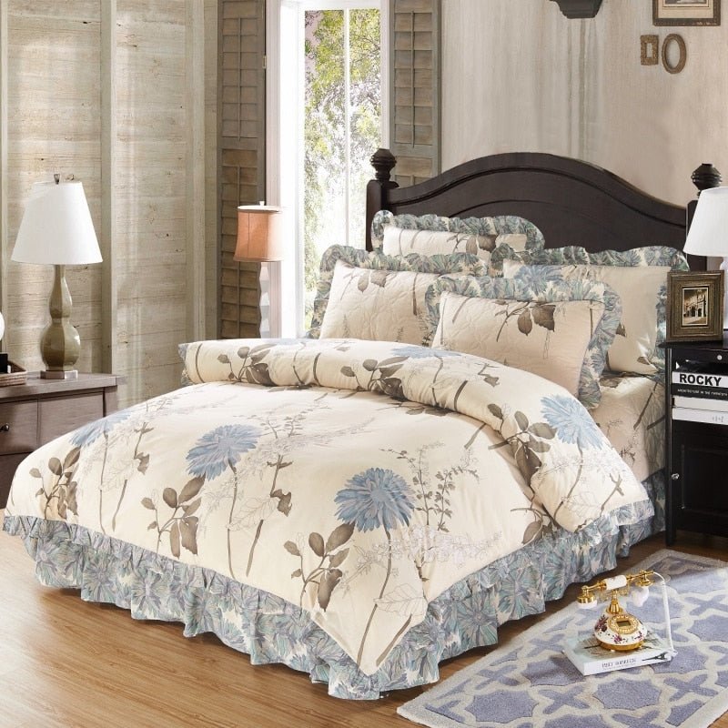 Amaryllis Cotton Soft Duvet Cover Set - RoseStraya.com