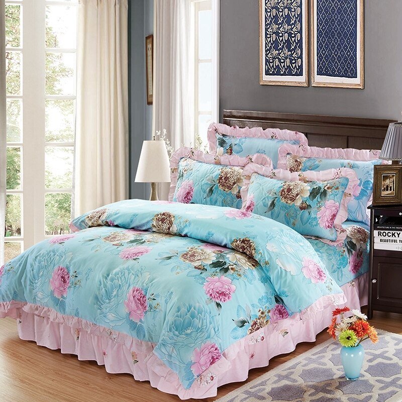 Amaryllis Cotton Soft Duvet Cover Set - RoseStraya.com