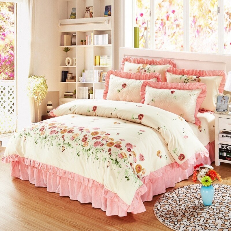 Amaryllis Cotton Soft Duvet Cover Set - RoseStraya.com