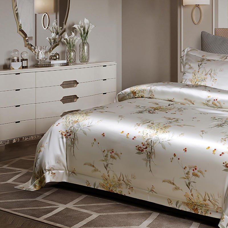 Amaya Luxury Pure Mulberry Silk Bedding Set - RoseStraya.com