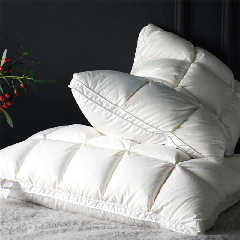 Amor Premium Natural Goose Down Pillow Set 2Pcs - RoseStraya.com