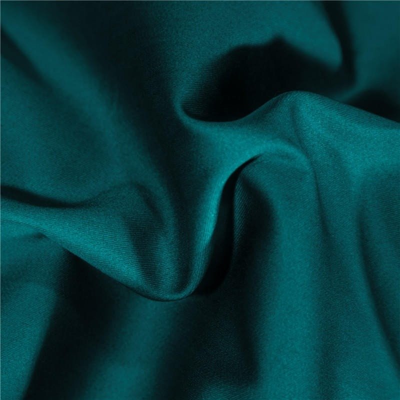 Annika Green Embroidered Motif Border Egyptian Cotton Duvet Cover Set - RoseStraya.com