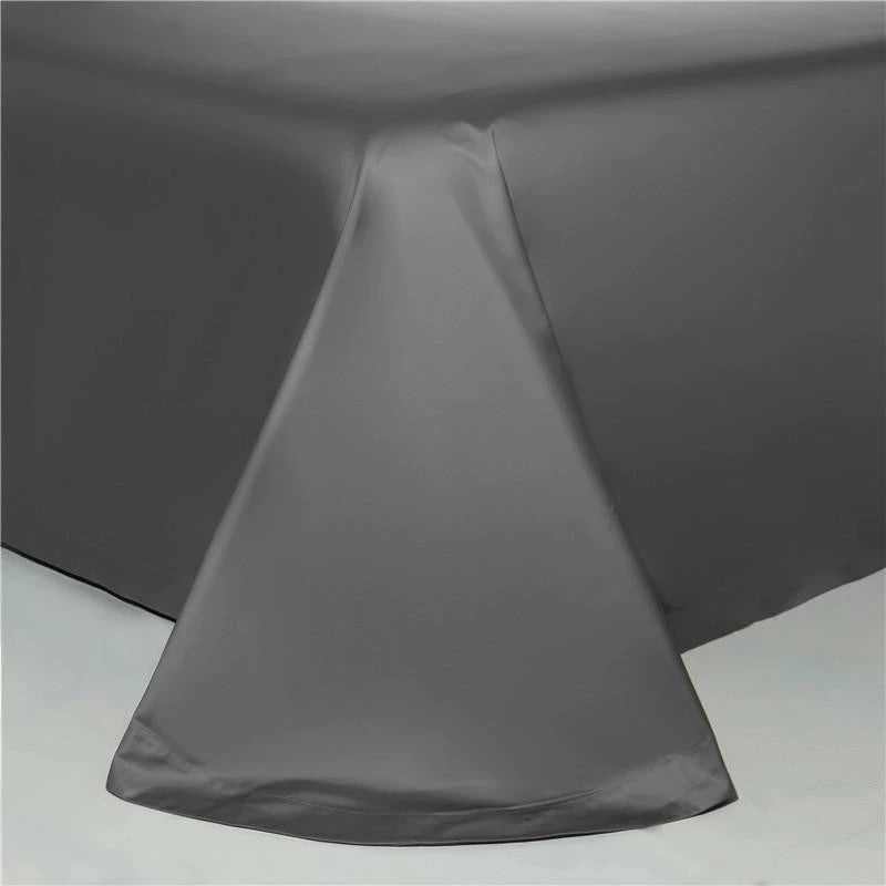 Annika Grey Embroidered Motif Border Egyptian Cotton Duvet Cover Set - RoseStraya.com