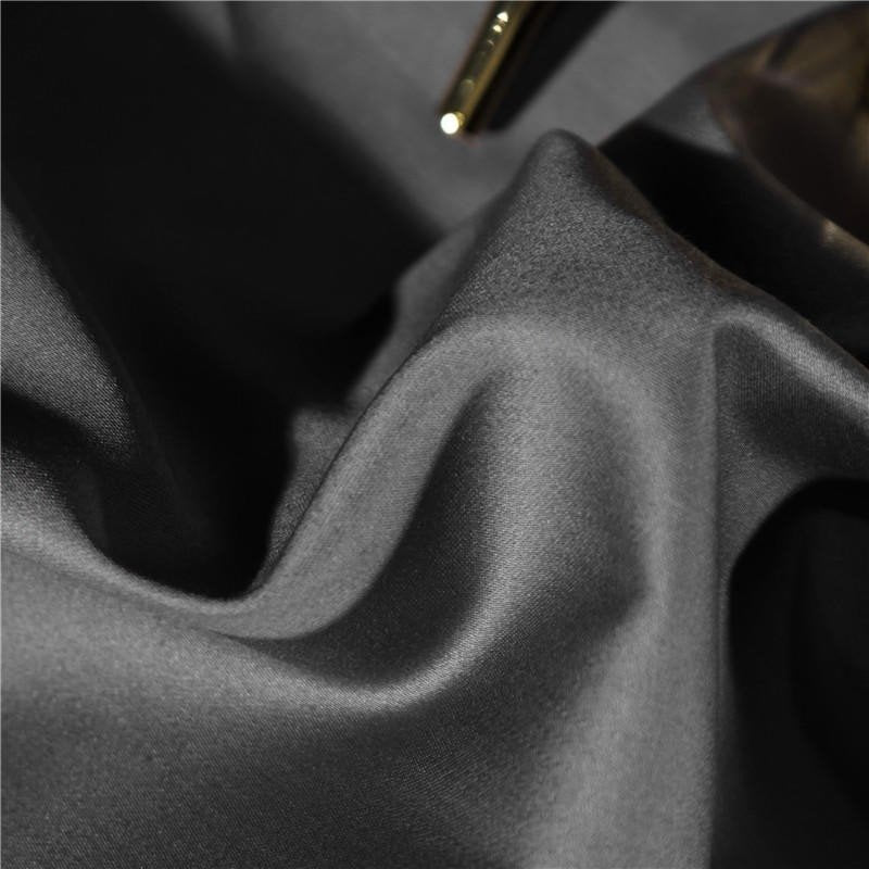 Annika Grey Embroidered Motif Border Egyptian Cotton Duvet Cover Set - RoseStraya.com