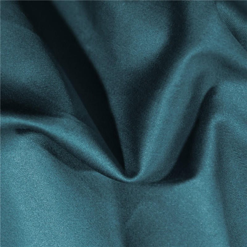 Annika Teal Blue Embroidered Motif Border Egyptian Cotton Duvet Cover Set - RoseStraya.com