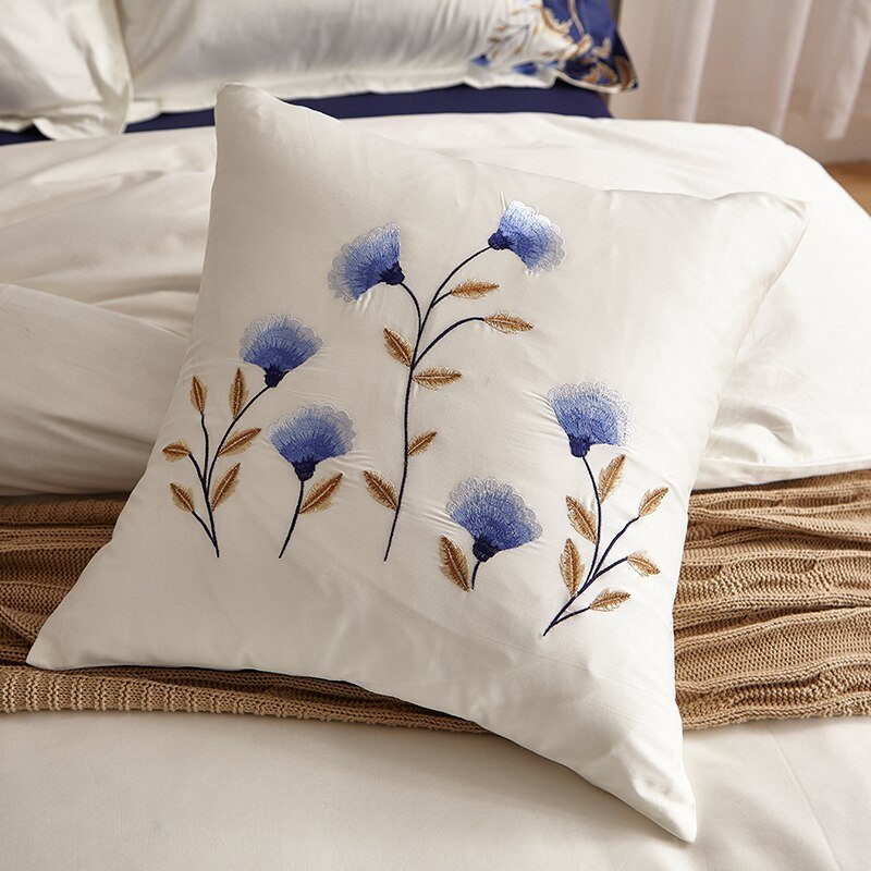 Asher Luxury Embroidered Egyptian Cotton Duvet Cover Set - RoseStraya.com