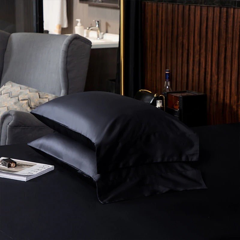Asombrosa Black Silky Soft Egyptian Cotton Bedding Set - RoseStraya.com