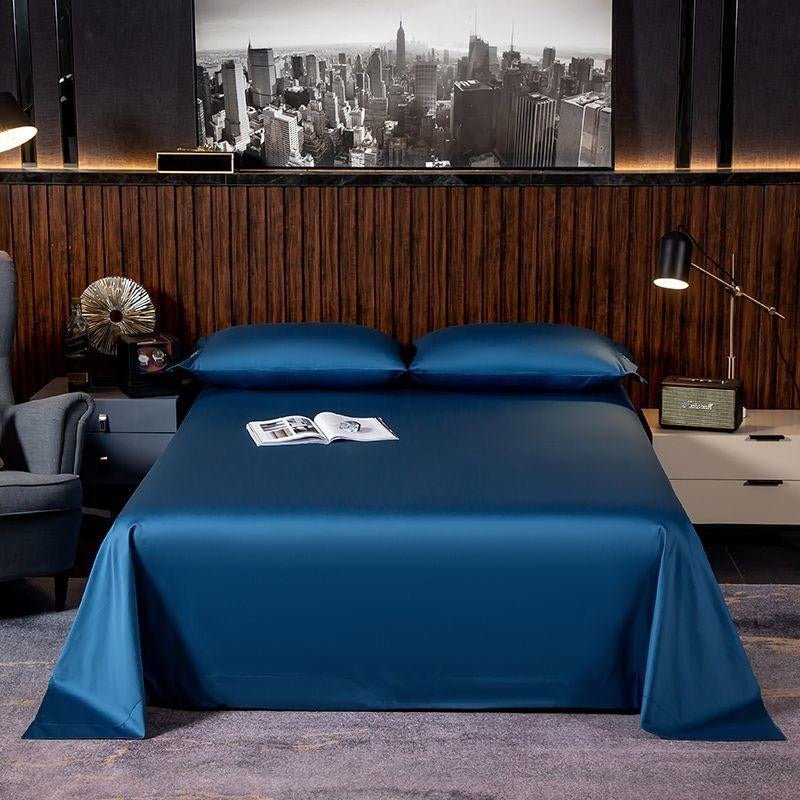 Asombrosa Royal Blue Silky Soft Egyptian Cotton Bedding Set - RoseStraya.com