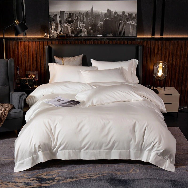 Asombrosa White Silky Soft Egyptian Cotton Bedding Set - RoseStraya.com