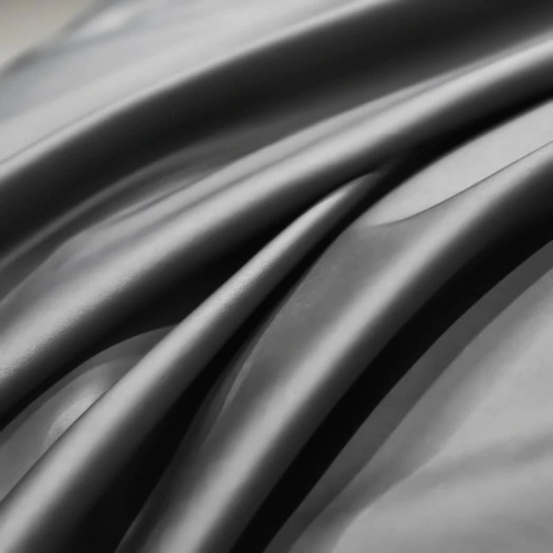 Astro Deep Grey Silky Cotton Duvet Cover Set - RoseStraya.com