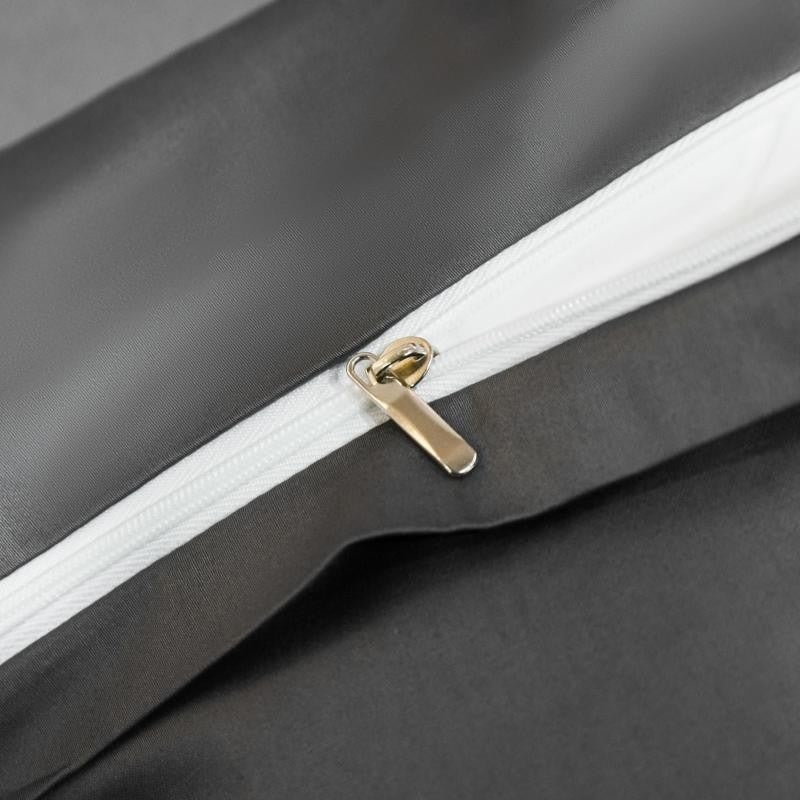 Astro Deep Grey Silky Cotton Duvet Cover Set - RoseStraya.com