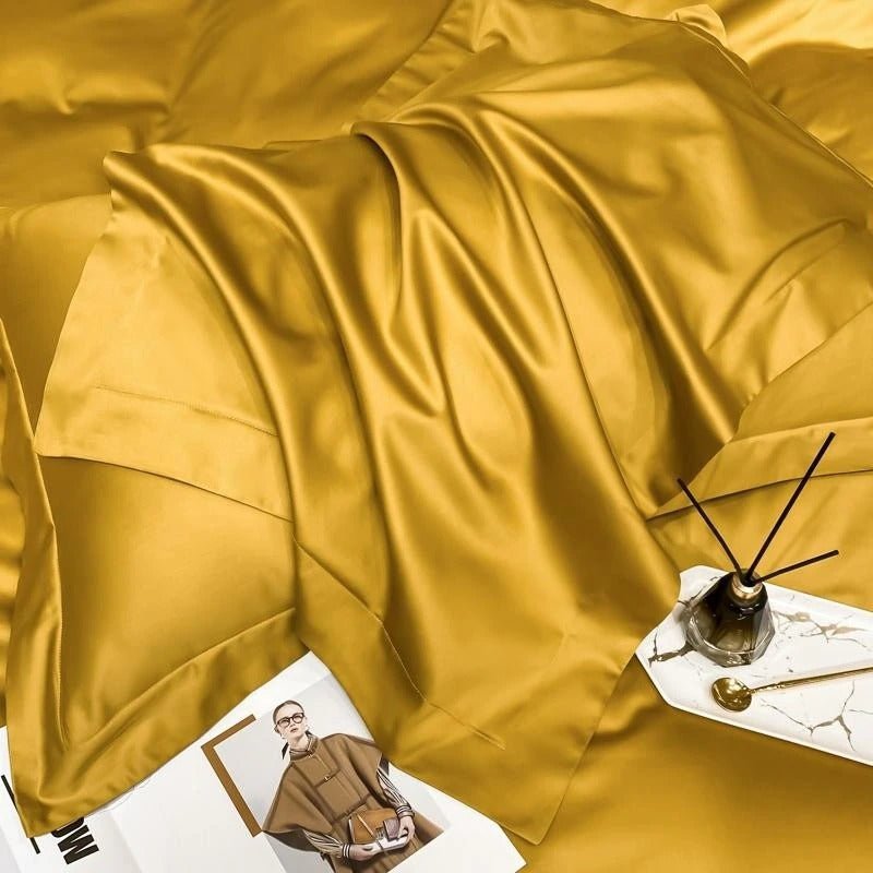 Astro Gold Silky Cotton Duvet Cover Set - RoseStraya.com