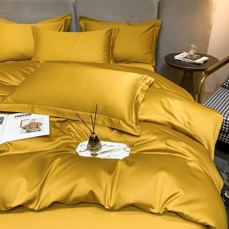 Astro Gold Silky Cotton Duvet Cover Set - RoseStraya.com