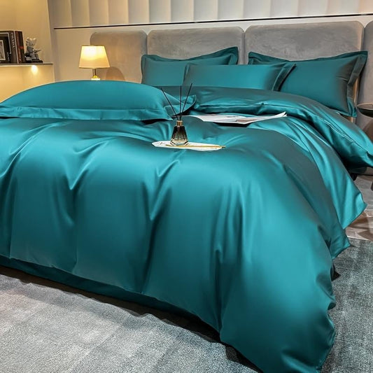 Astro Green Silky Cotton Duvet Cover Set - RoseStraya.com