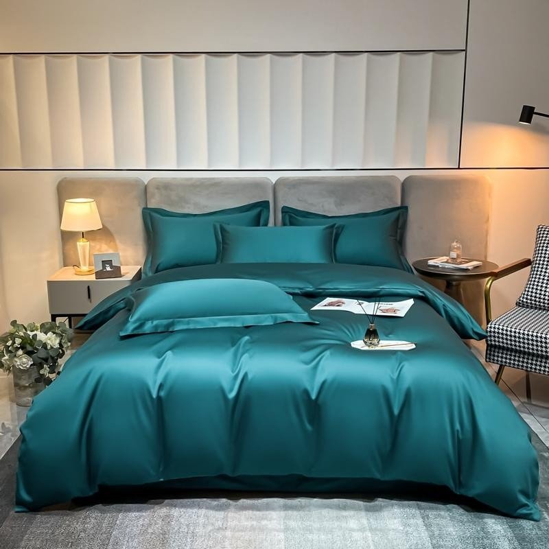 Astro Green Silky Cotton Duvet Cover Set - RoseStraya.com