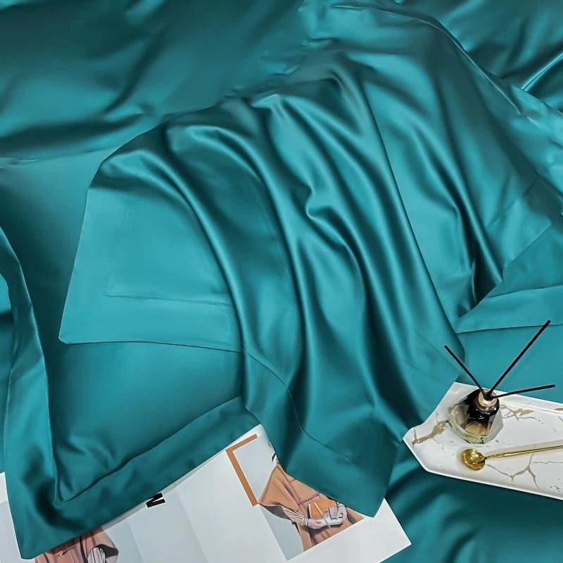 Astro Green Silky Cotton Duvet Cover Set - RoseStraya.com