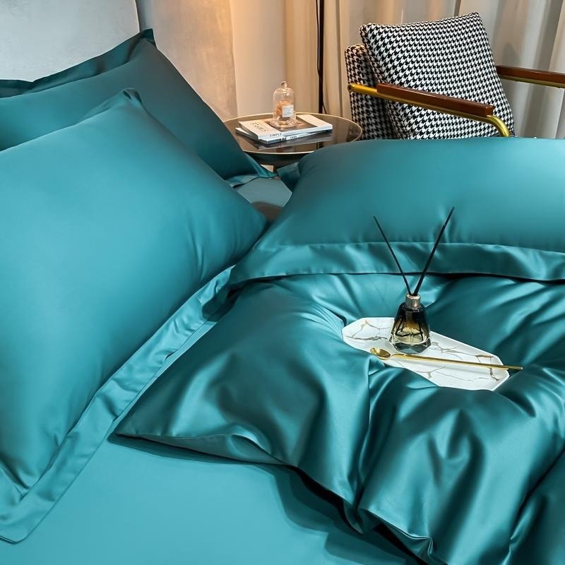 Astro Green Silky Cotton Duvet Cover Set - RoseStraya.com