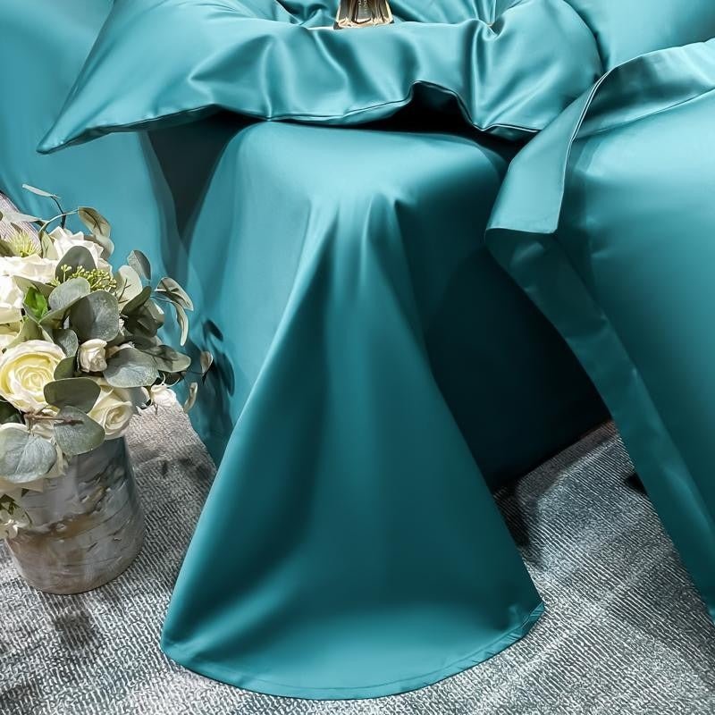 Astro Green Silky Cotton Duvet Cover Set - RoseStraya.com