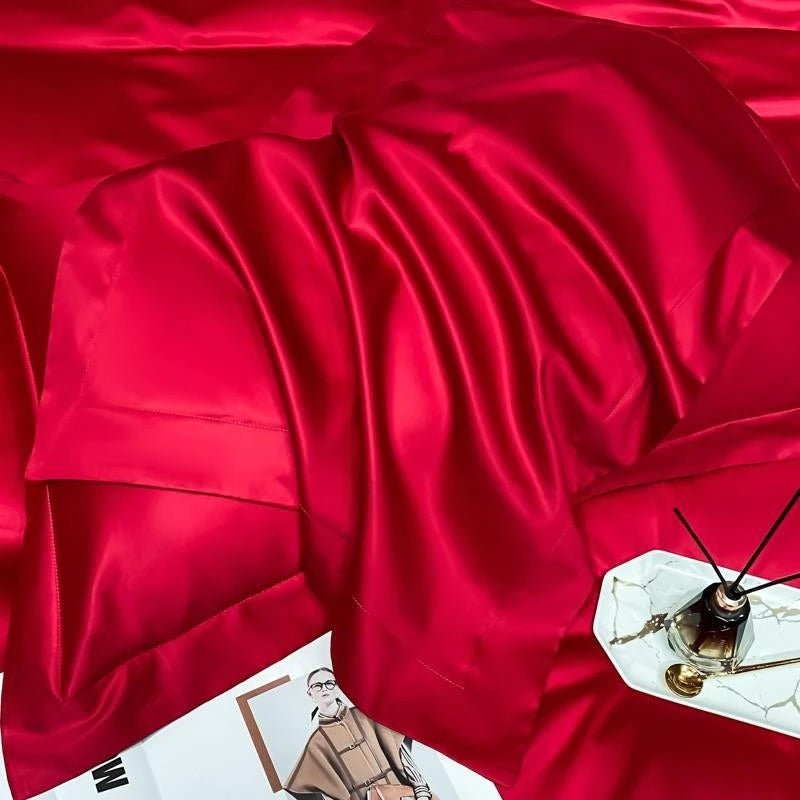 Astro Red Silky Cotton Duvet Cover Set - RoseStraya.com