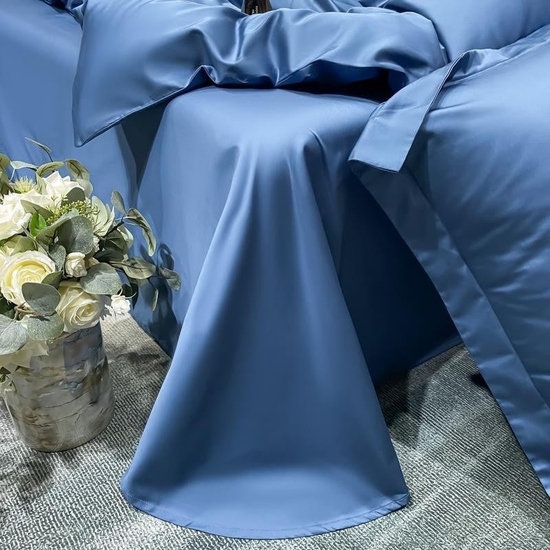 Astro Royal Blue Cotton Duvet Cover Set - RoseStraya.com