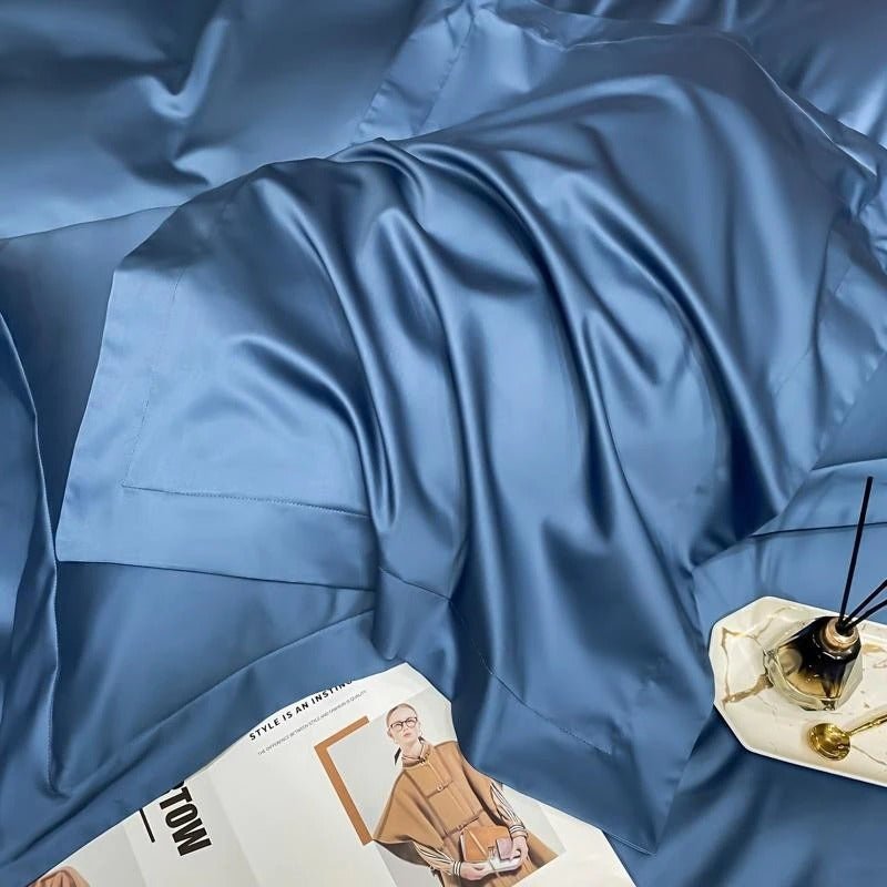 Astro Royal Blue Cotton Duvet Cover Set - RoseStraya.com