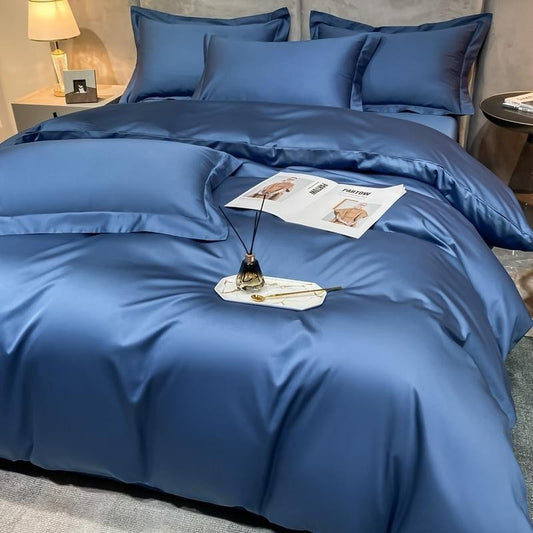 Astro Royal Blue Cotton Duvet Cover Set - RoseStraya.com