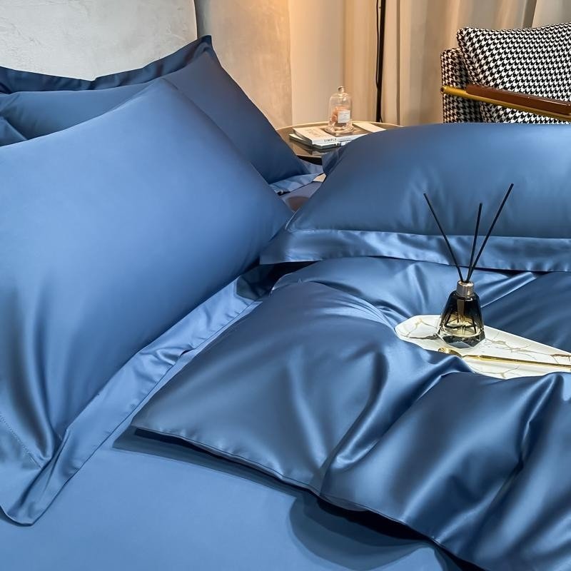 Astro Royal Blue Cotton Duvet Cover Set - RoseStraya.com