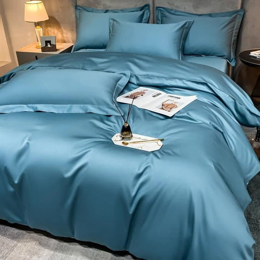 Astro Sky Blue Silky Cotton Duvet Cover Set - RoseStraya.com