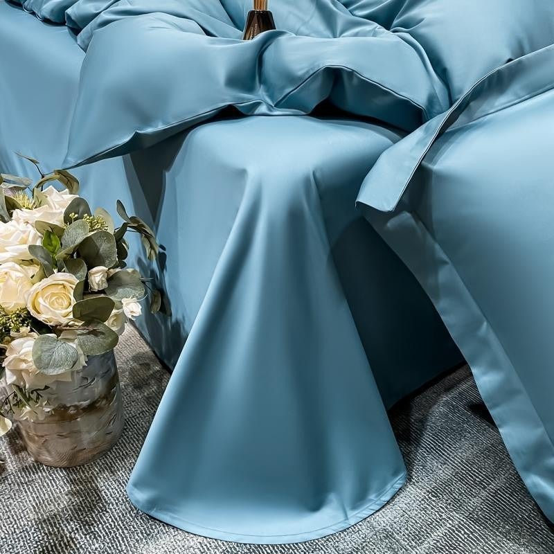 Astro Sky Blue Silky Cotton Duvet Cover Set - RoseStraya.com