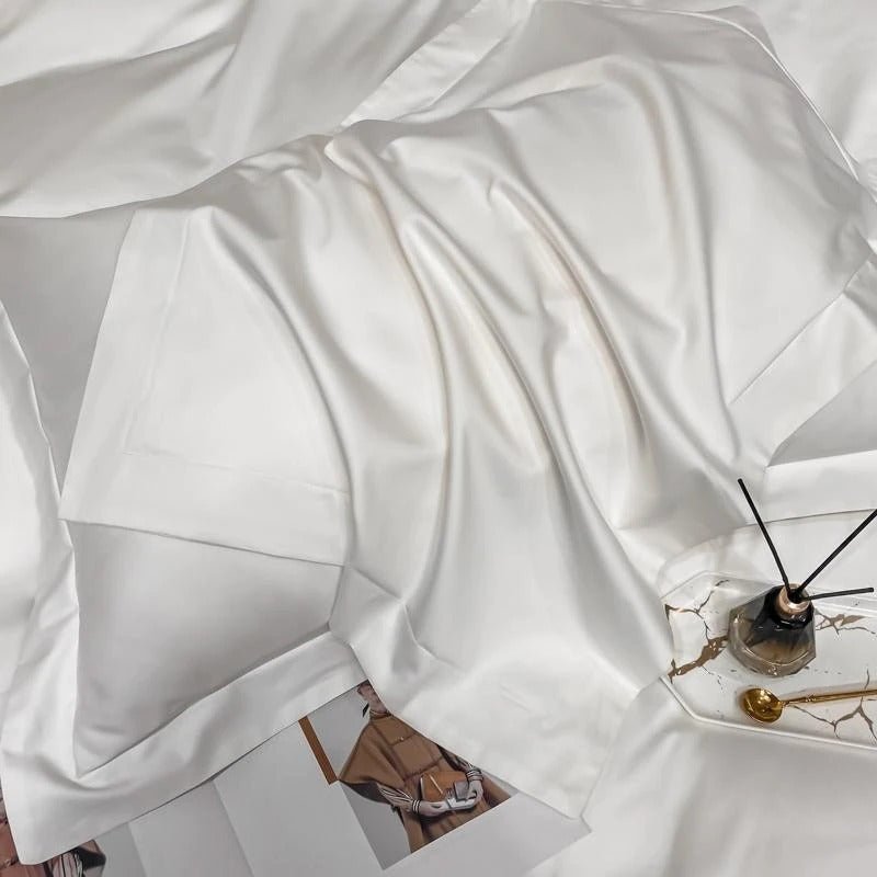 Astro White Silky Cotton Duvet Cover Set - RoseStraya.com