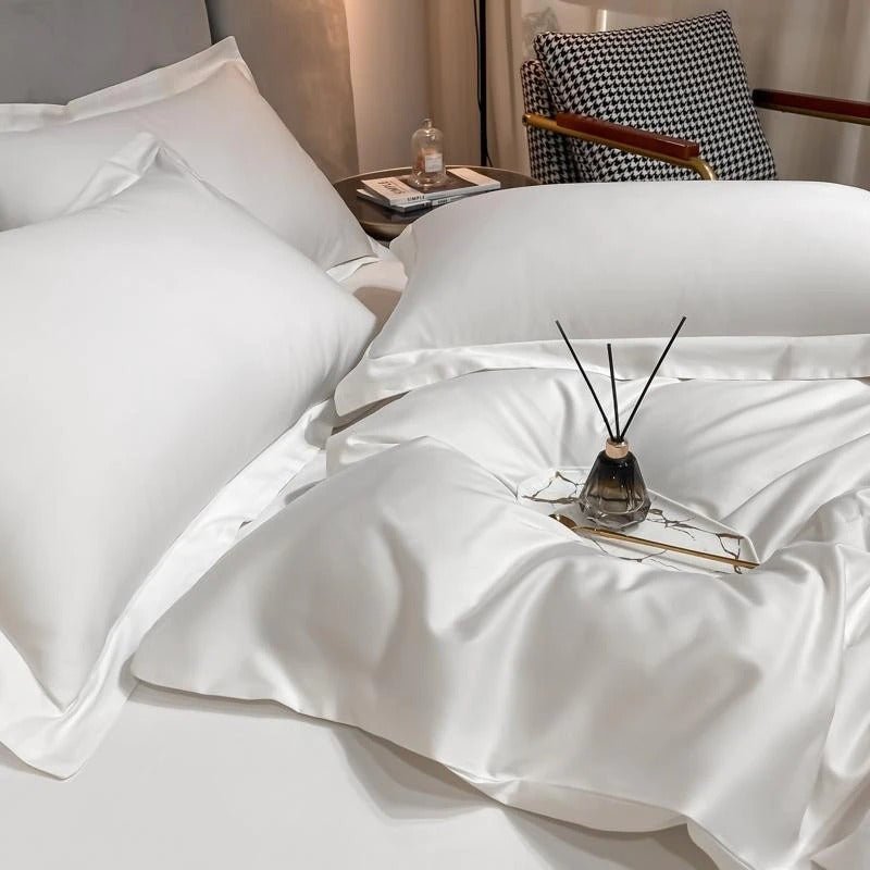 Astro White Silky Cotton Duvet Cover Set - RoseStraya.com