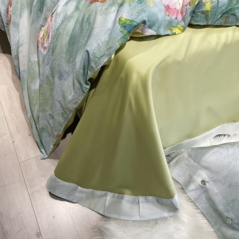 Baleigh Floral Printed Egyptian Cotton Duvet Cover Set - RoseStraya.com