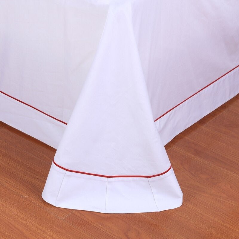 Beatrice Hotel Stitch Egyptian Cotton Duvet Cover Set - RoseStraya.com