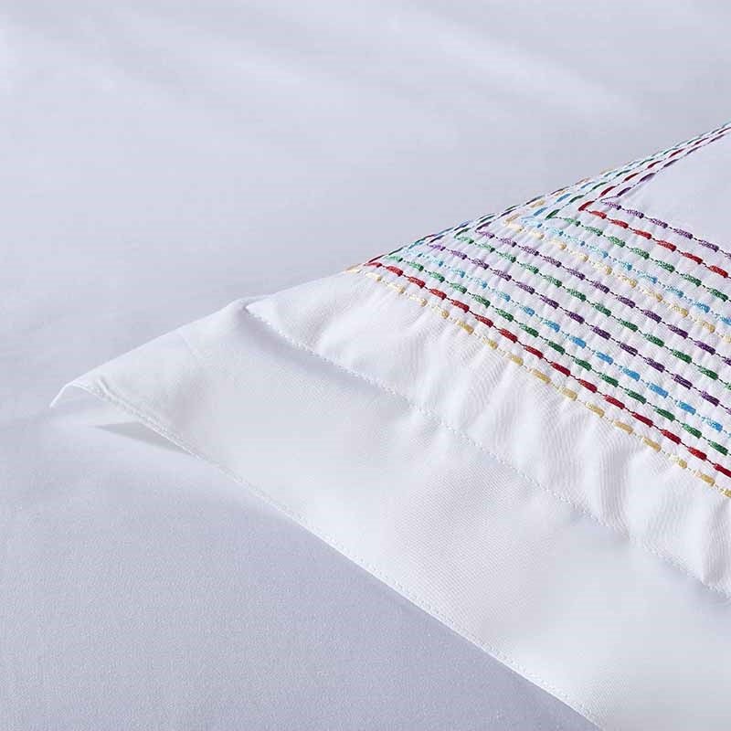 Blanca Hotel Stitch Egyptian Cotton Embroidery Duvet Cover Set - RoseStraya.com
