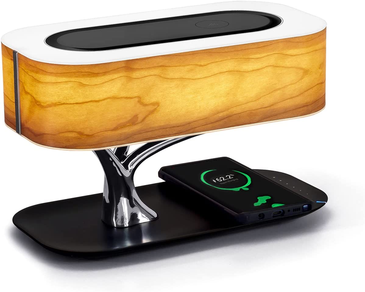 Bonsai Lamp Tree of Life Smart LED Table Lamps iPhone Wireless Charger Speaker - RoseStraya.com