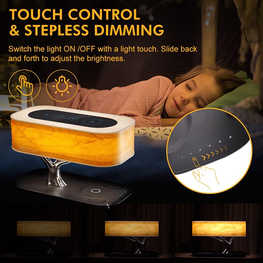 Bonsai Lamp Tree of Life Smart LED Table Lamps iPhone Wireless Charger Speaker - RoseStraya.com