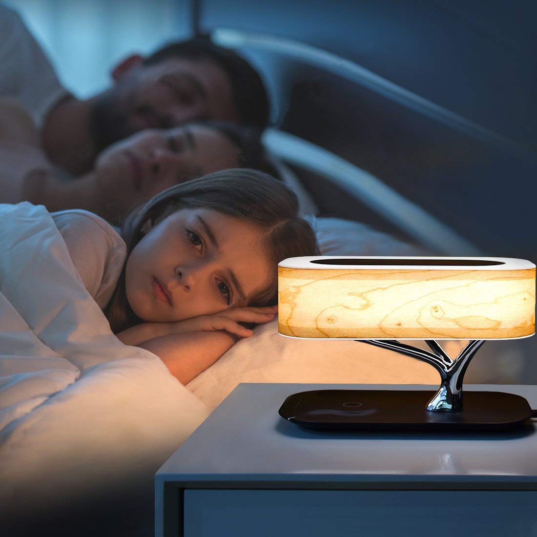 Bonsai Lamp Tree of Life Smart LED Table Lamps iPhone Wireless Charger Speaker - RoseStraya.com