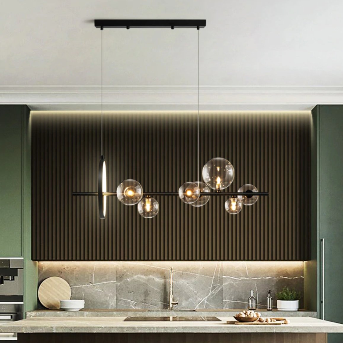 Chanda Glass Bubble Chandelier - RoseStraya.com