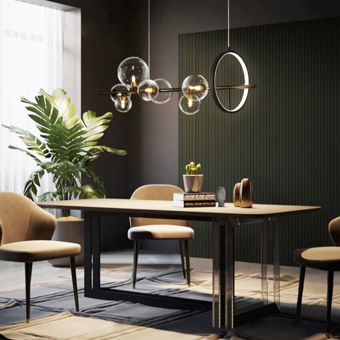 Chanda Glass Bubble Chandelier - RoseStraya.com