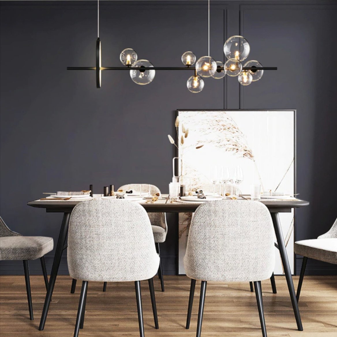 Chanda Glass Bubble Chandelier - RoseStraya.com
