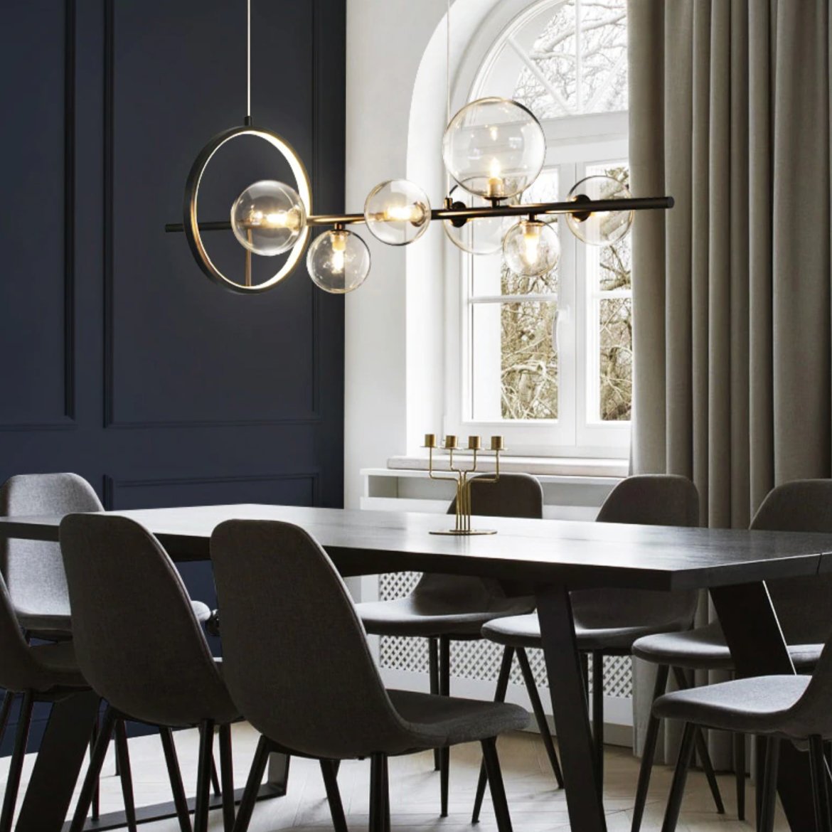 Chanda Glass Bubble Chandelier - RoseStraya.com