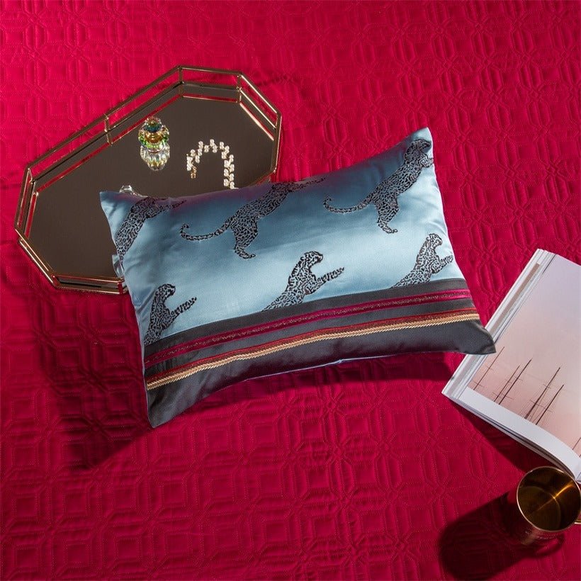 Charlene Embroidery Satin Jacquard Egyptian Cotton Duvet Cover Set - RoseStraya.com